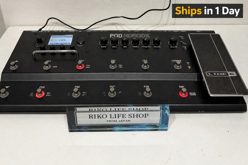 Line 6 POD HD500X Guitar Multi Effects Processor Amp Modeler Tested Japan