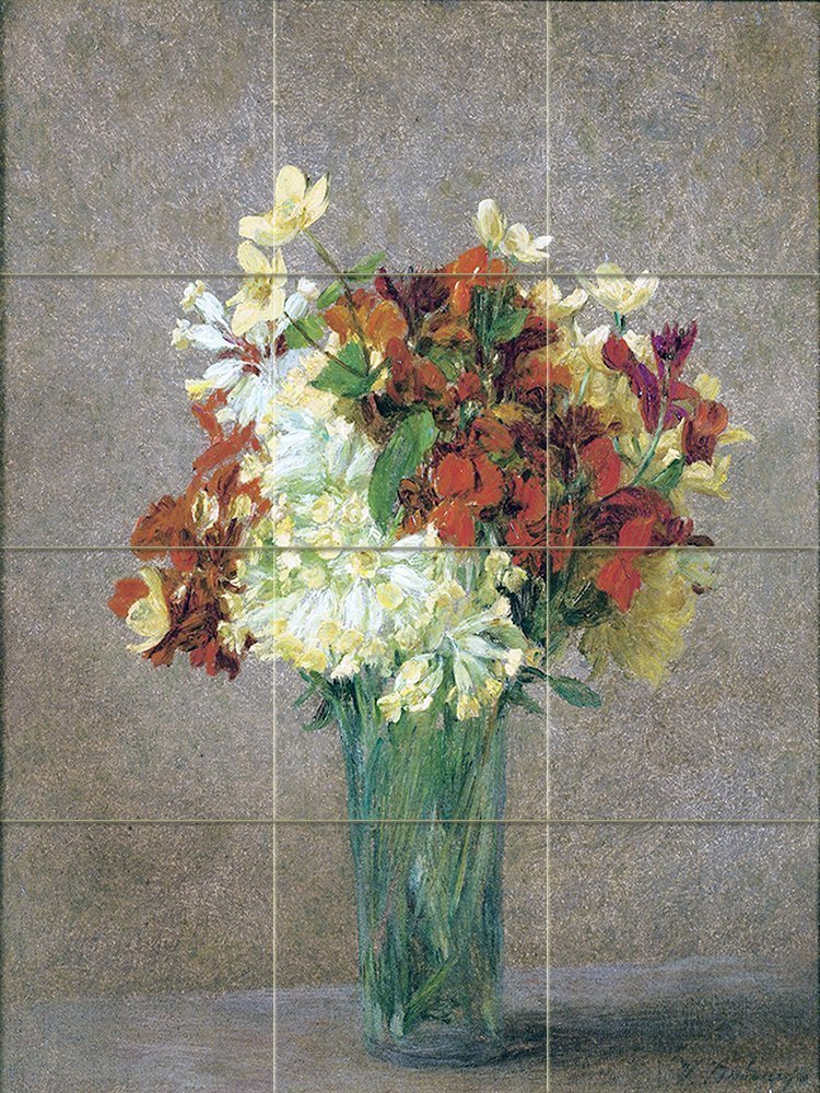 SPRING BOUQUET Tile Mural Kitchen Bathroom Wall Backsplash Art 12.75x17