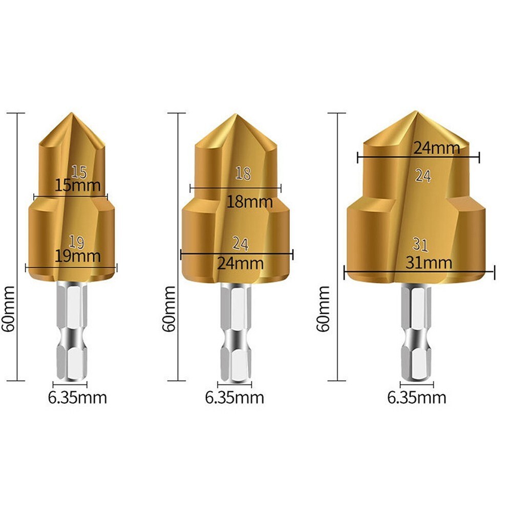 PPR Riser, Step Drill Bit, PVC Thread Making Size Plastic Pipe Thread Hand Tools