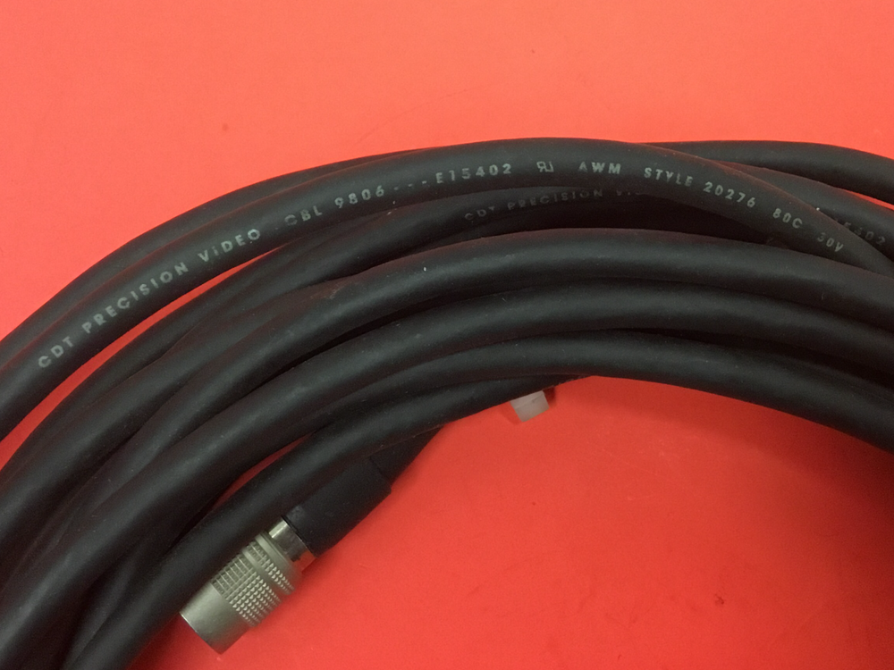 CDT Precision Video Cable - 9806 - E15402 - Connector Cable 12 Pins - 23 FT