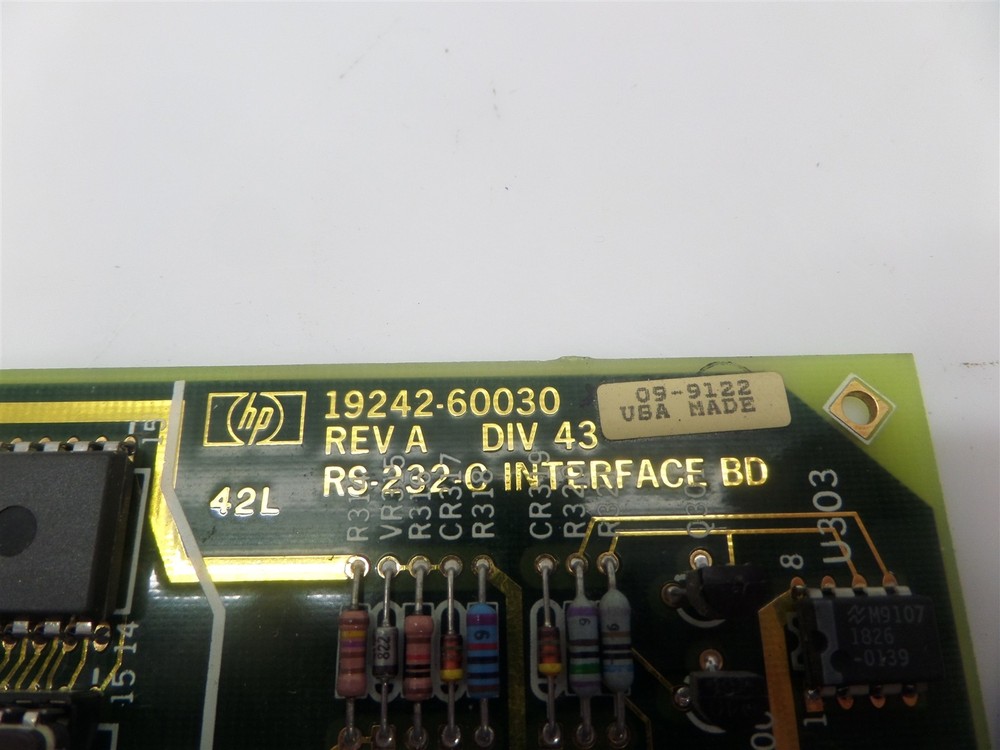 HP Agilent 5890 Gas Chromatograph Interface Board 19242-60030
