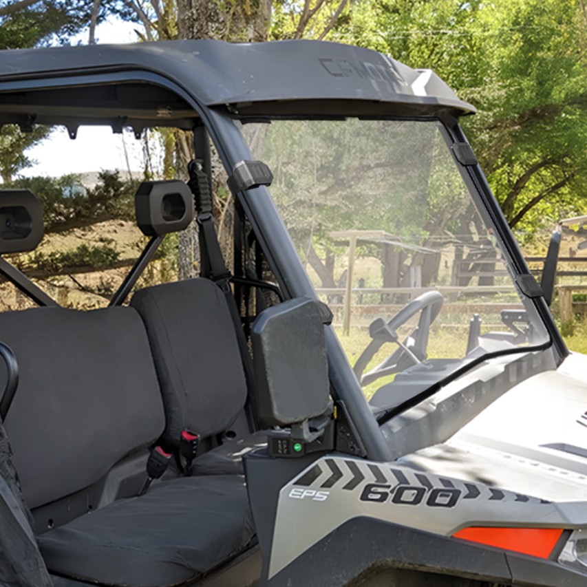 Front Windshield Clear Full Window Windscreen PC For 2021-2026 CFMOTO UForce 600