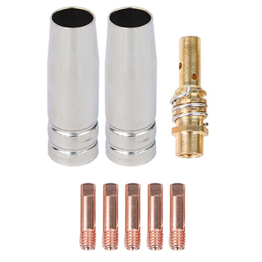 For 15AK For MIG Welder Accessory Kit 8PCS Includes Gas Diffuser Contact Tips