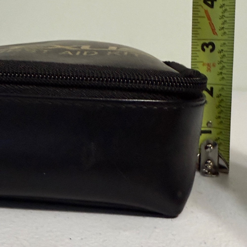 ORIGINAL LEXUS BLACK LEATHER FIRST AID KIT CASE VELCRO