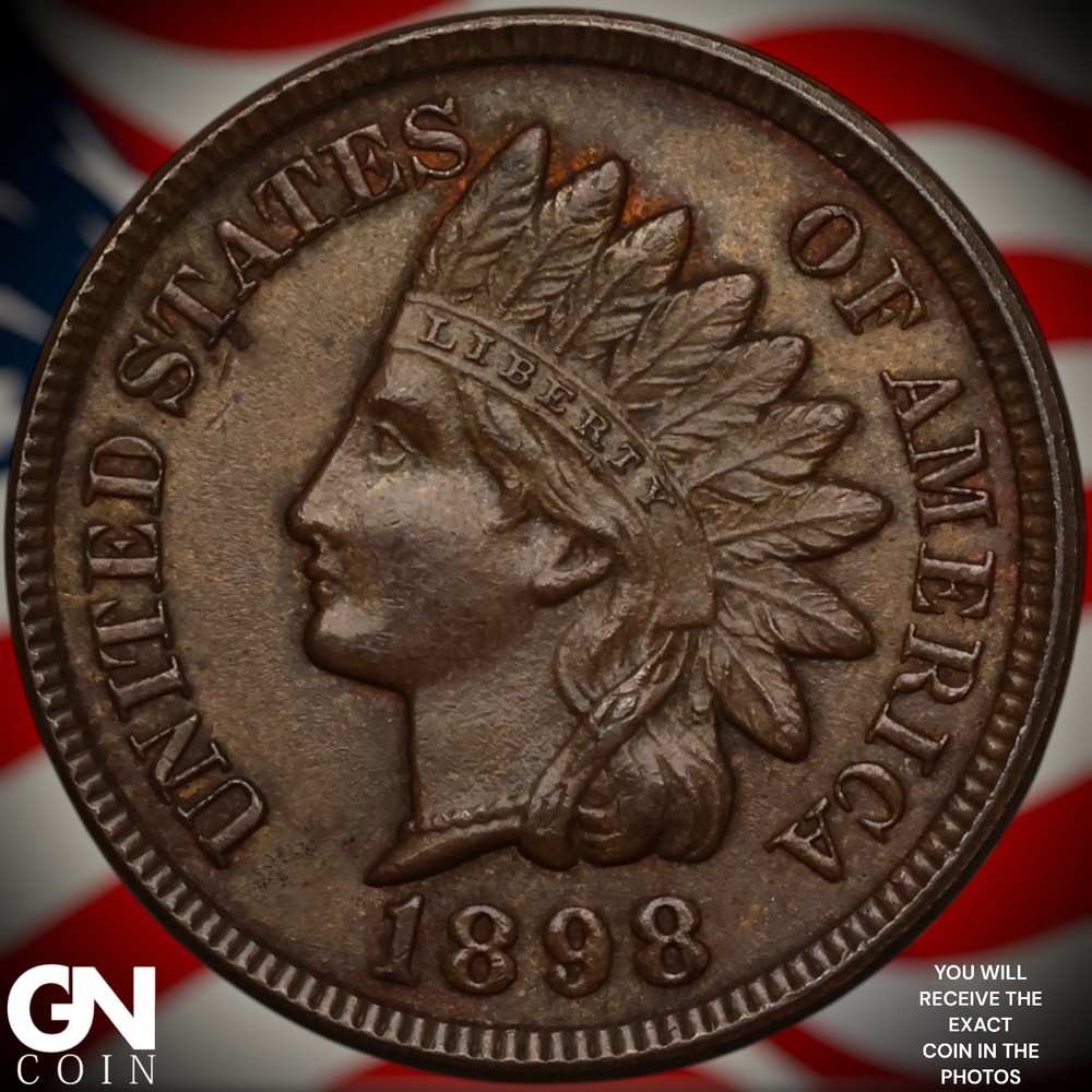 1898 Indian Head Cent Penny A4963