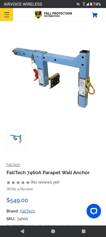 FallTech Parapet Anchor