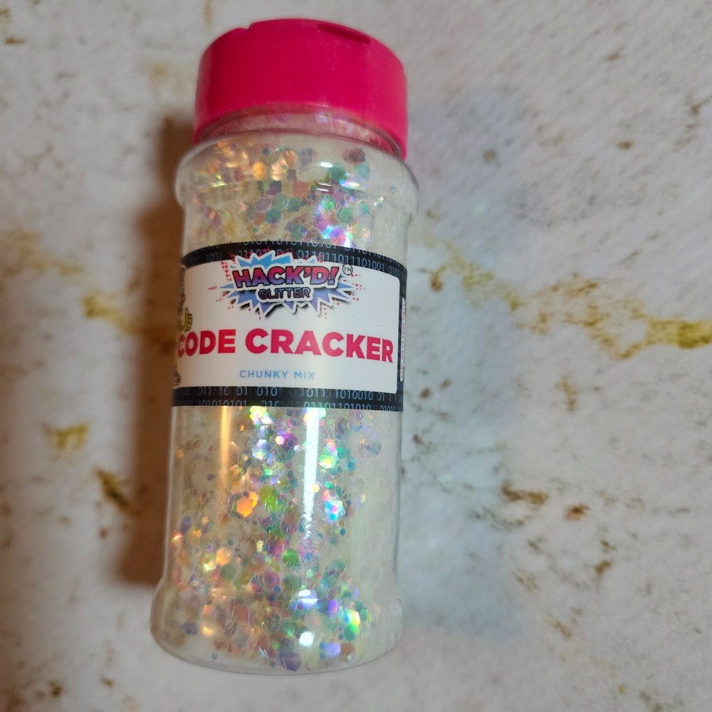 ✨ The Glitter Guy Hack’d Collection – Code Cracker | White Rainbow Shimmer Chunk