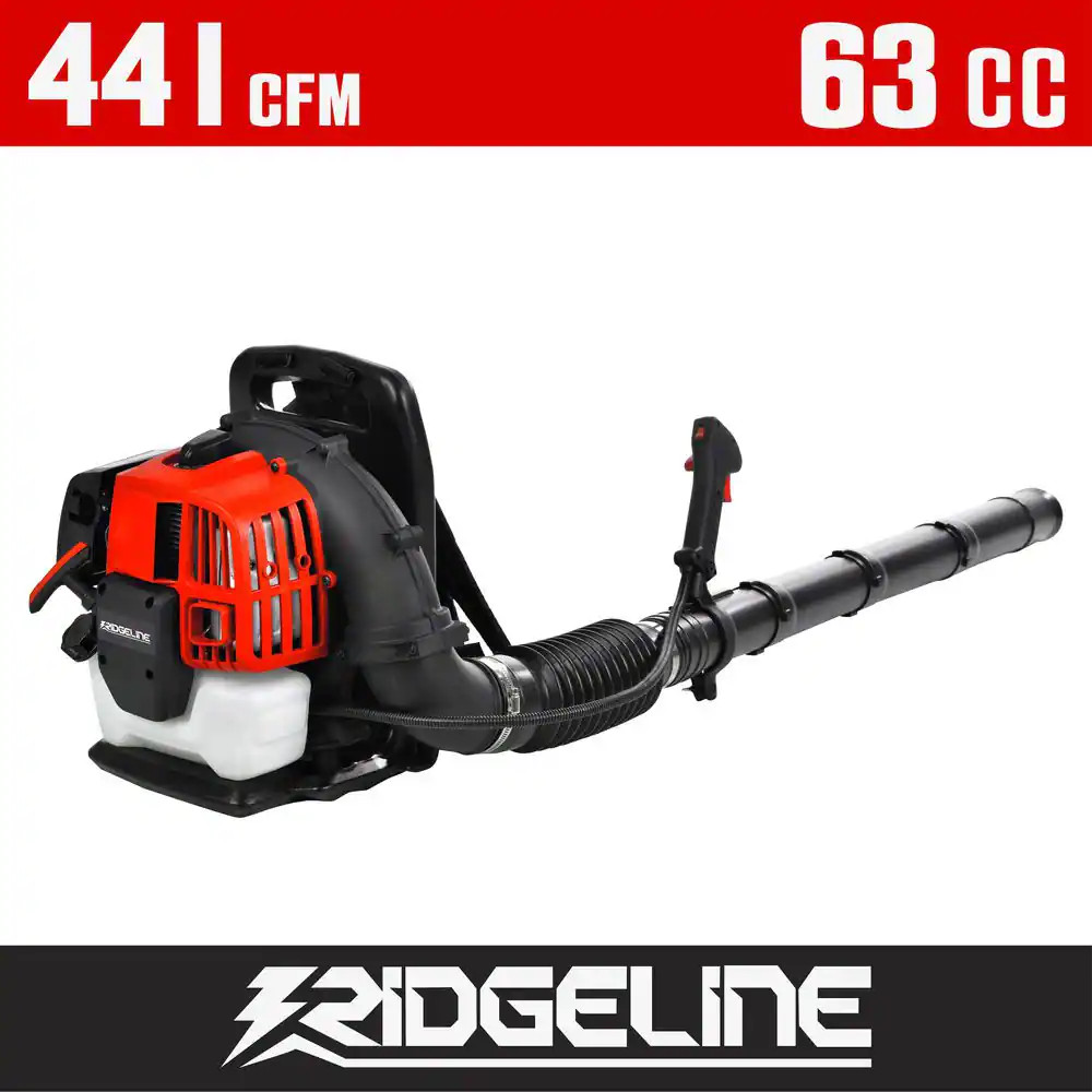 43 Cc 181 Mph 441 CFM 2-Stroke Backpack Gas Powered Leaf Blower with Ergonomic D