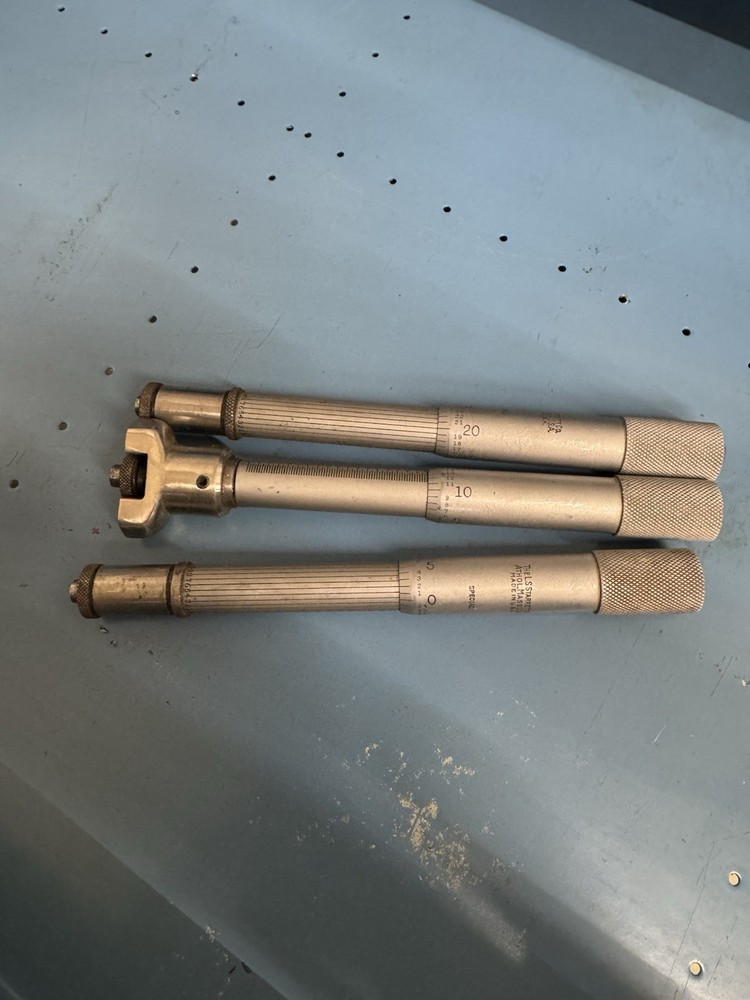 3 - Starrett 2” Micrometer Heads