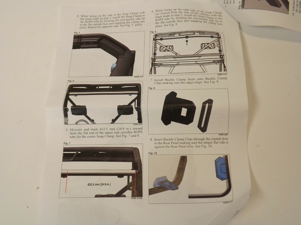 Arctic Cat Hard-Coated Polycarbonate Rear Panel Tracker Cushman Caterpillear