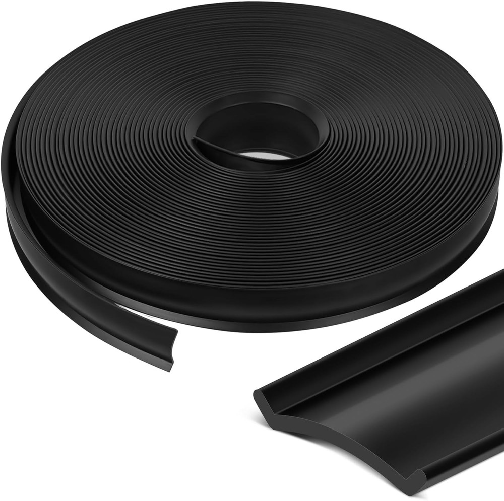 Black RV Screw Cover Trim Insert 1" 25FT Roll