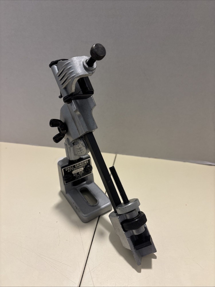General #825 Drill Bit Grinding/Sharpening Attachment With Box And Manual