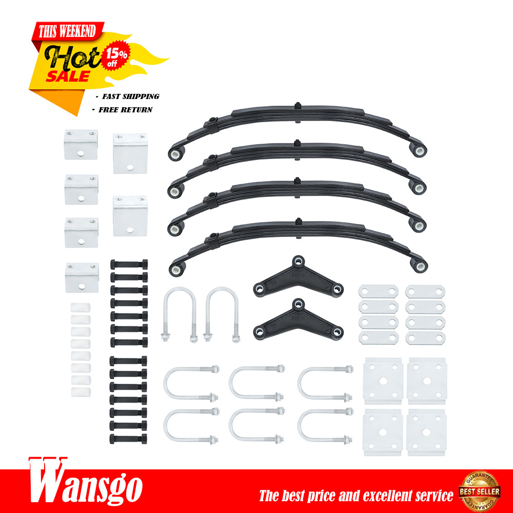 Trailer Axle Kit - For 3500lb Tandem/4 x 1750lb Leaf Springs Hanger & U-Bolt kit