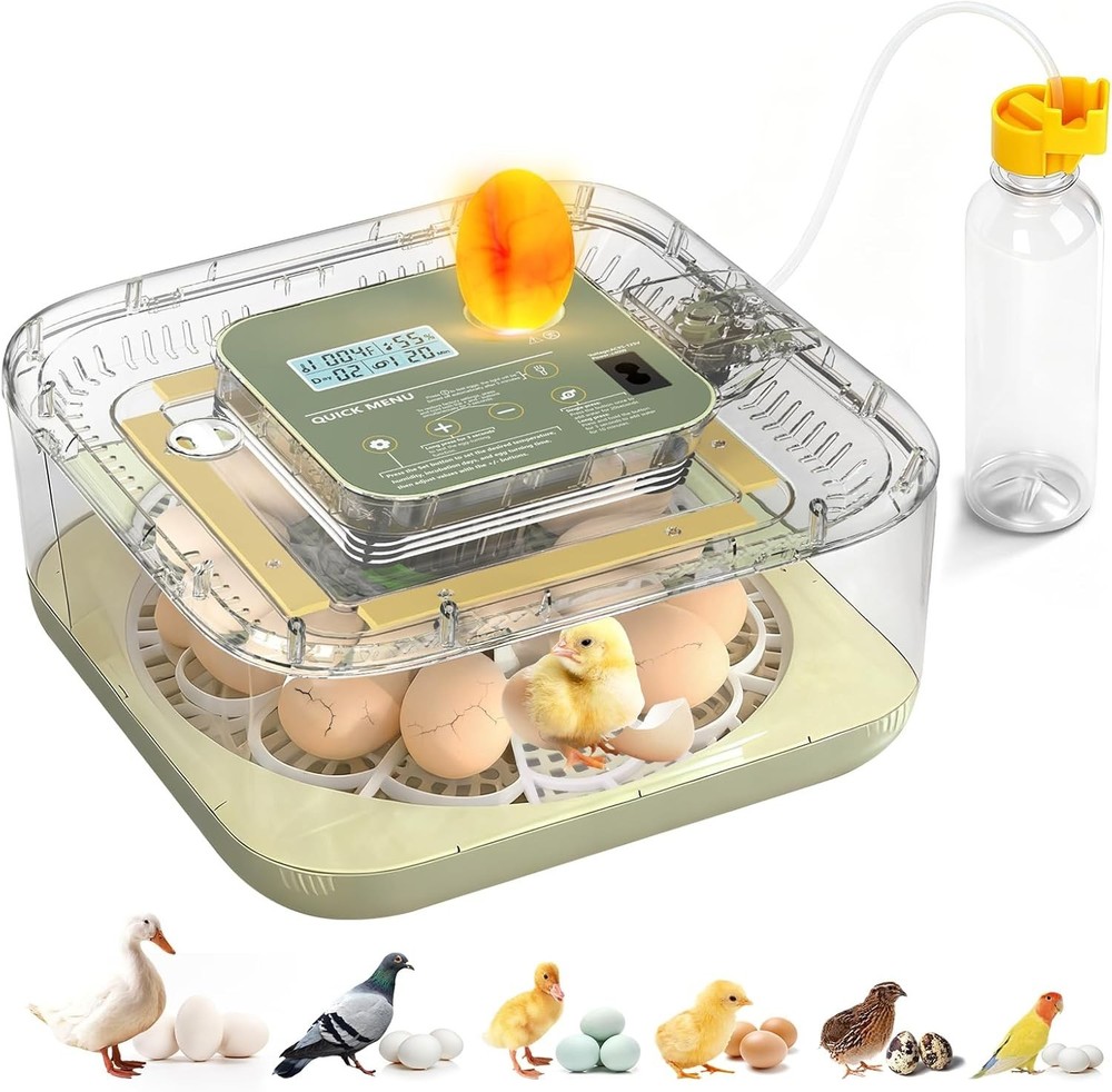 Fully Automatic Egg Incubator for Hatching Eggs, Auto Water Refill & Turner, ...