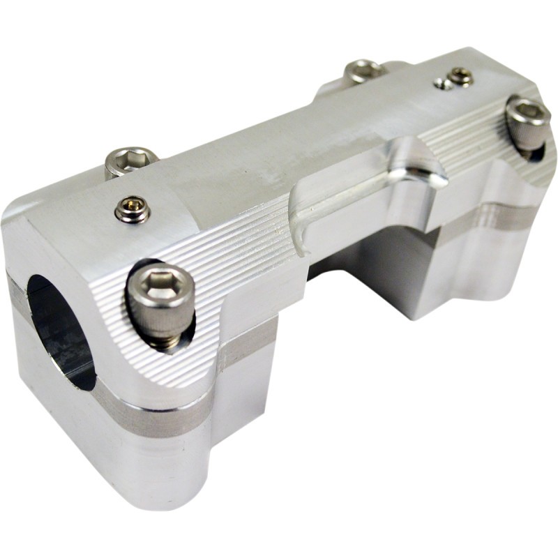 LA CHOPPERS Handlebar Clamp Set - Raw - LA742003