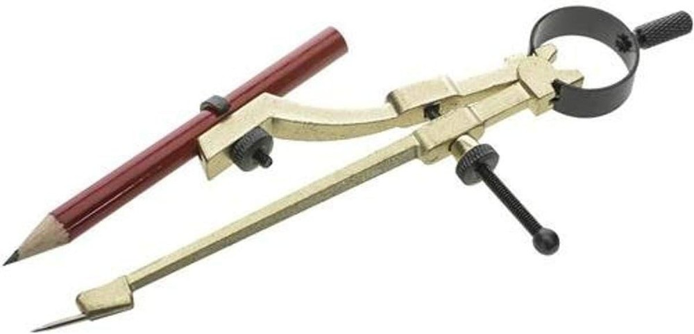 General Tools 842 Precision Pencil Compass, includes pencil , Yellow, 1 Count