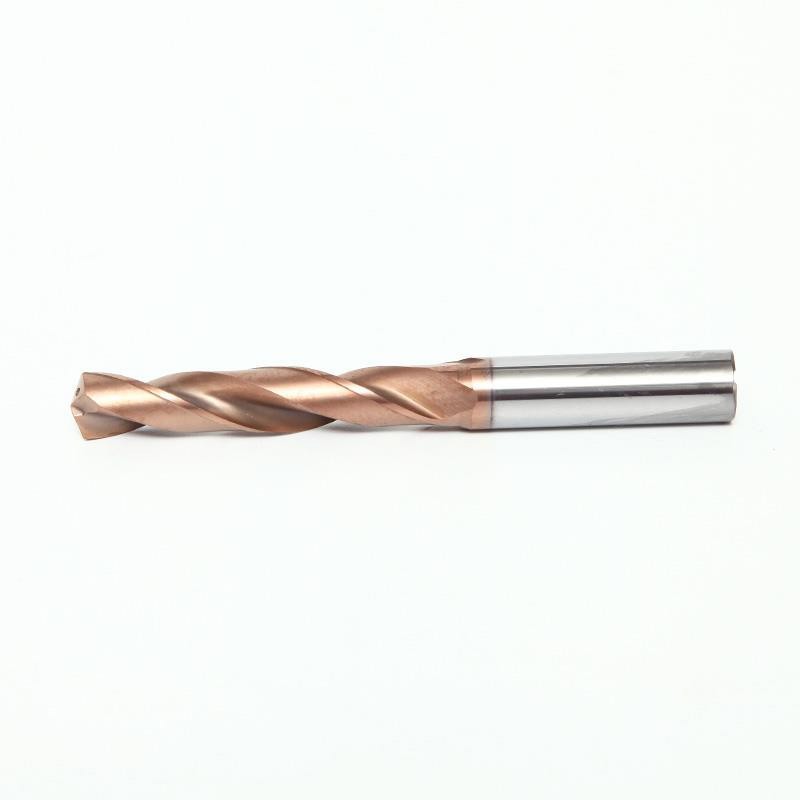 1Pcs 3D Coolant Thru TiCN Coated HRC65 Drill Bit 3.3mm-8mm Solid Carbide 2-Flute