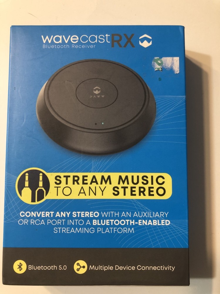 Paww WaveCastRX Bluetooth Receiver 5.0 Multiple Device Connectivity