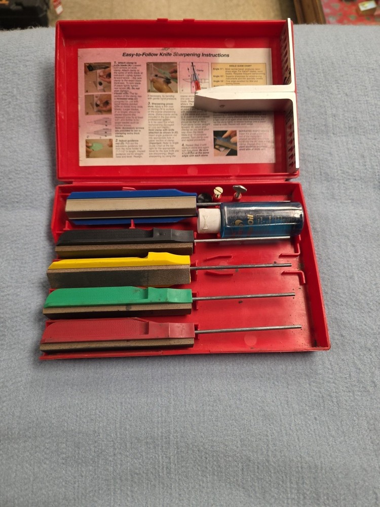 Gatco Edgemate Professional Knife Sharpening System Red Case