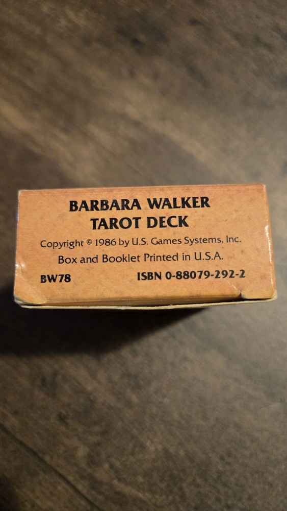 Barbara Walker 1986 Vintage Tarot Card Set Complete Deck