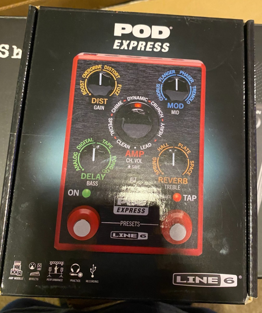 Line 6 POD Express Guitar Effects Processor Red