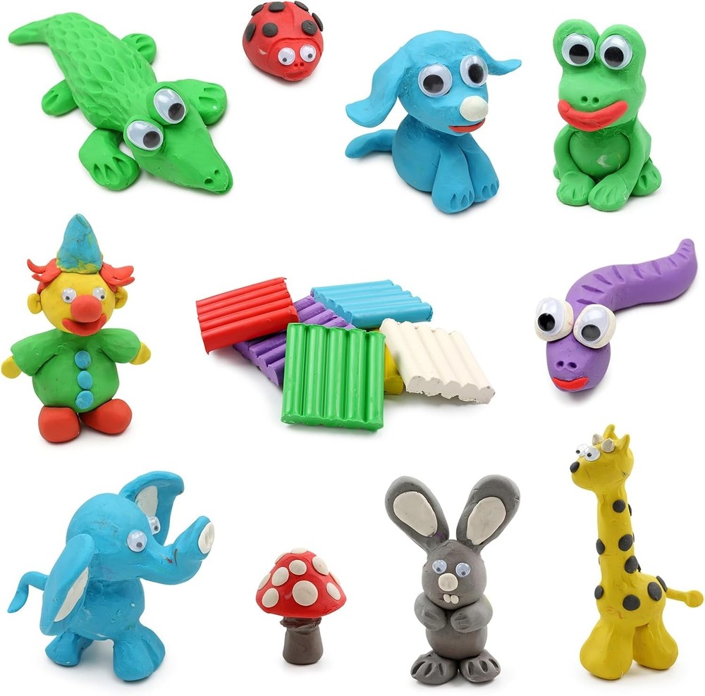 51-Color Polymer Clay Starter Kit with Tools