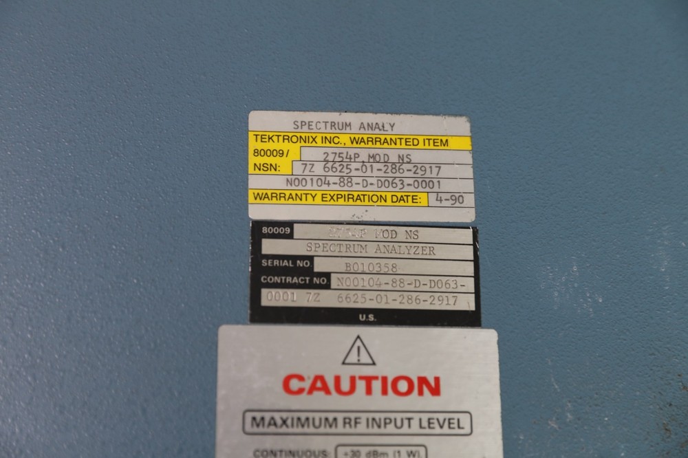 Tektronix 2754P Spectrum Analyzer As Is