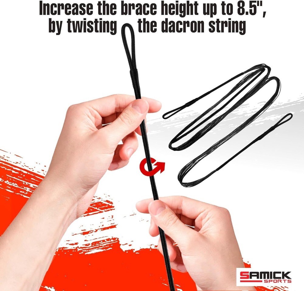 Dacron Bow String Replacement for Archery Recurve Traditional & Longbow Bows ...