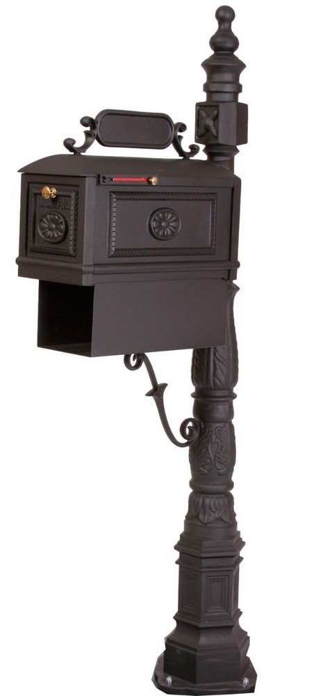 Better Box Mailbox with Paper Box - Black - Decorative Cast Aluminum Mailboxes