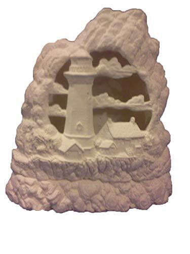 Lighthouse Art Stone 7" Ceramic Bisque, Ready to Paint