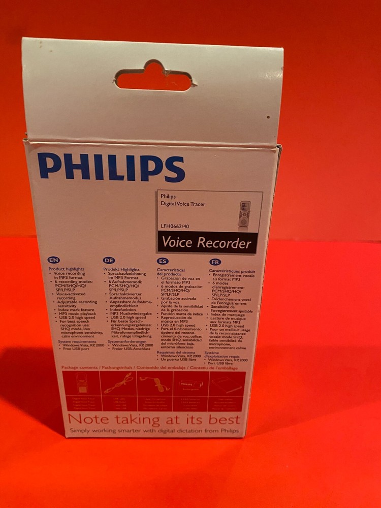 Phillips Voice Recorder LFH0662/40