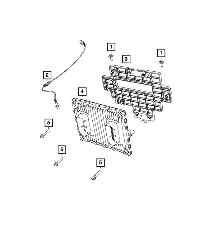 Genuine Mopar Engine Control Module Bracket 68571974aa