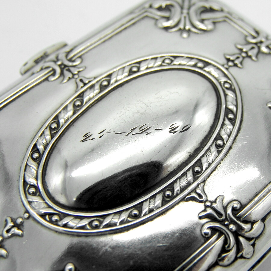 Norwegian Cigarette Case 830 Silver Mono AMS 1920