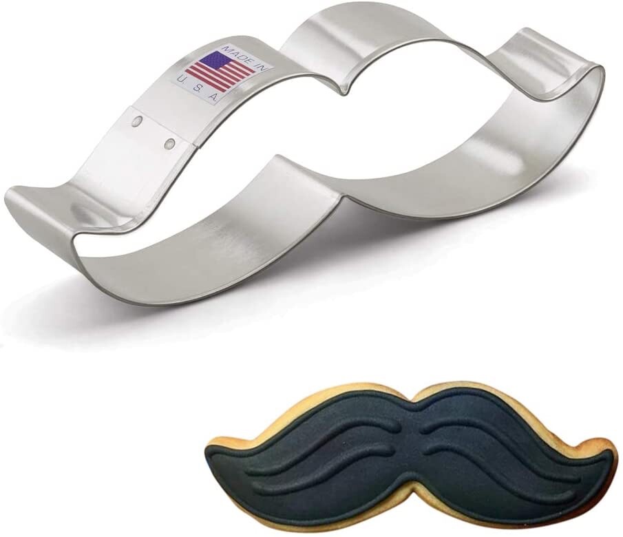 Crown & Mustache Cookie Cutter Bundle