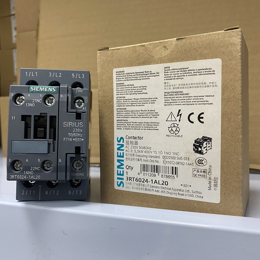 1PCS NEW contactor 3RT6024-1AL20 AC230V  SIEMENS