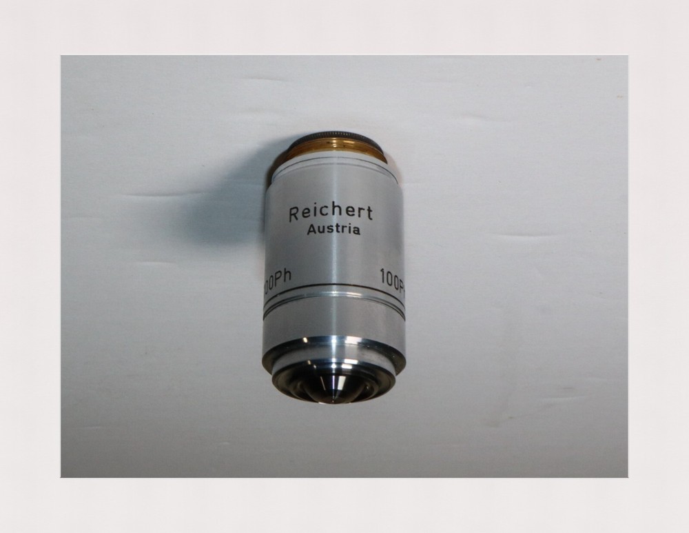 Reichert Plan 100X Oil Immersion Phase Contrast Microscope Objective