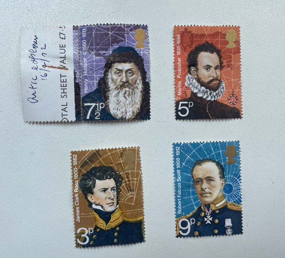 4 X 1972 Arctic Explorers British Stamps - New