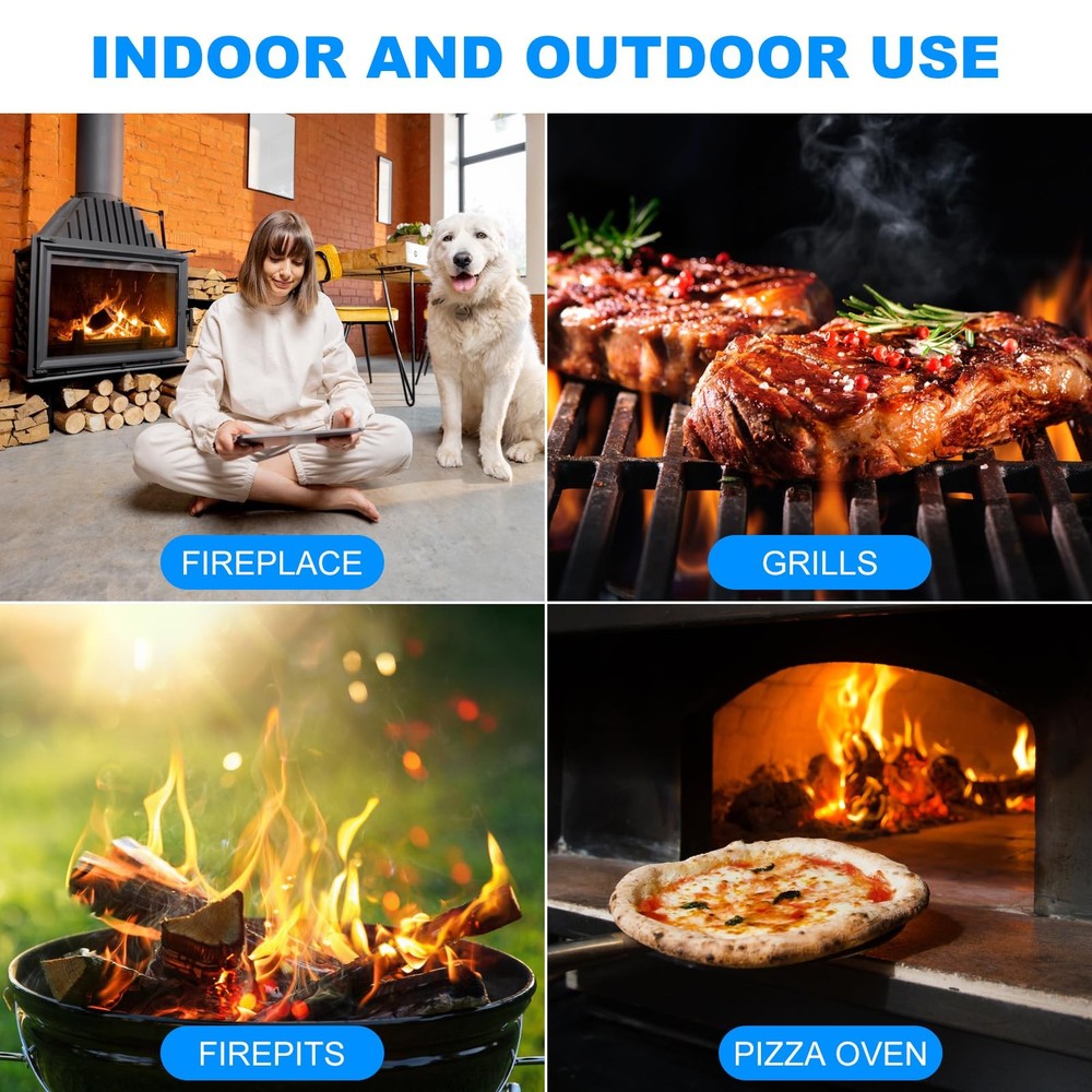Fibvaxm 100 Counts Fire Starter, for Campfires, Fireplace, BBQ, Fire Pit, Pi...