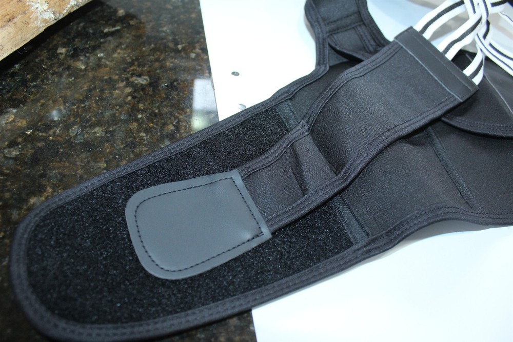 Back Support Black Neoprene Over The Shoulder Support Size Small