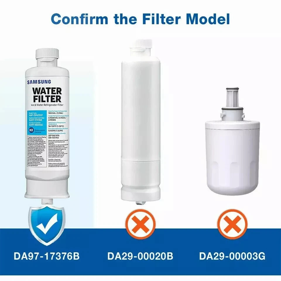 1 PACK Samsung DA97-17376B HAF-QIN/EXP REFRIGERATOR Water Filter