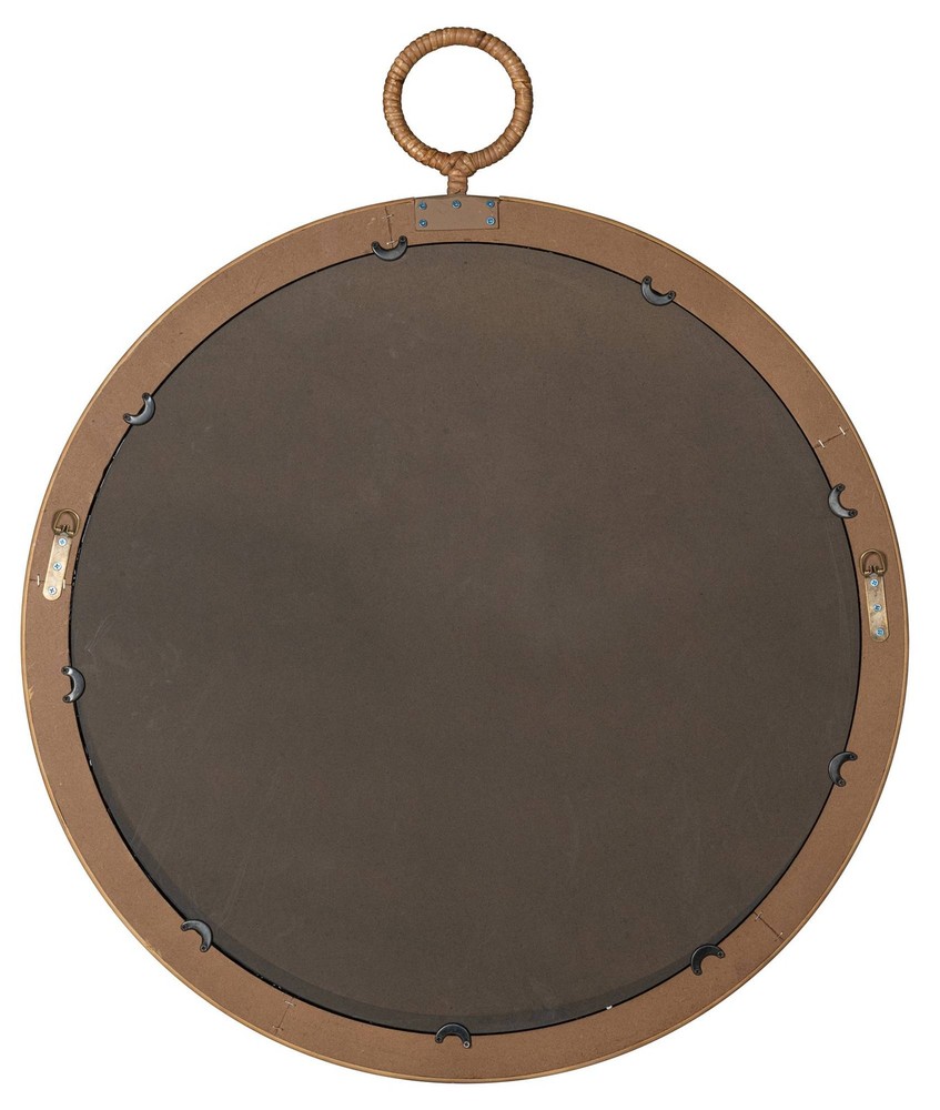 Cooper Classics Deena Natural 32" Round Wall Mirror