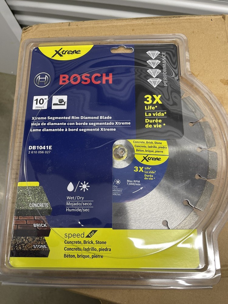 BOSCH 10" Xtreme Segmented Rim Diamond Blade
