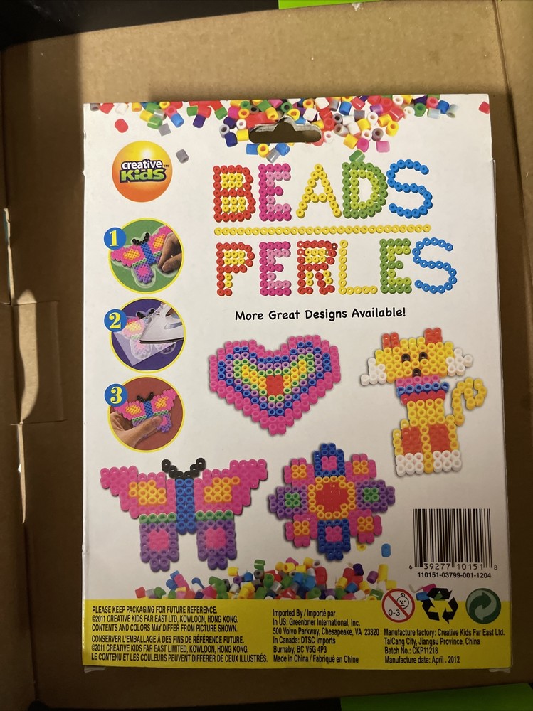 Creative Kids Bead Kit for Kids Butterfly NEW AA