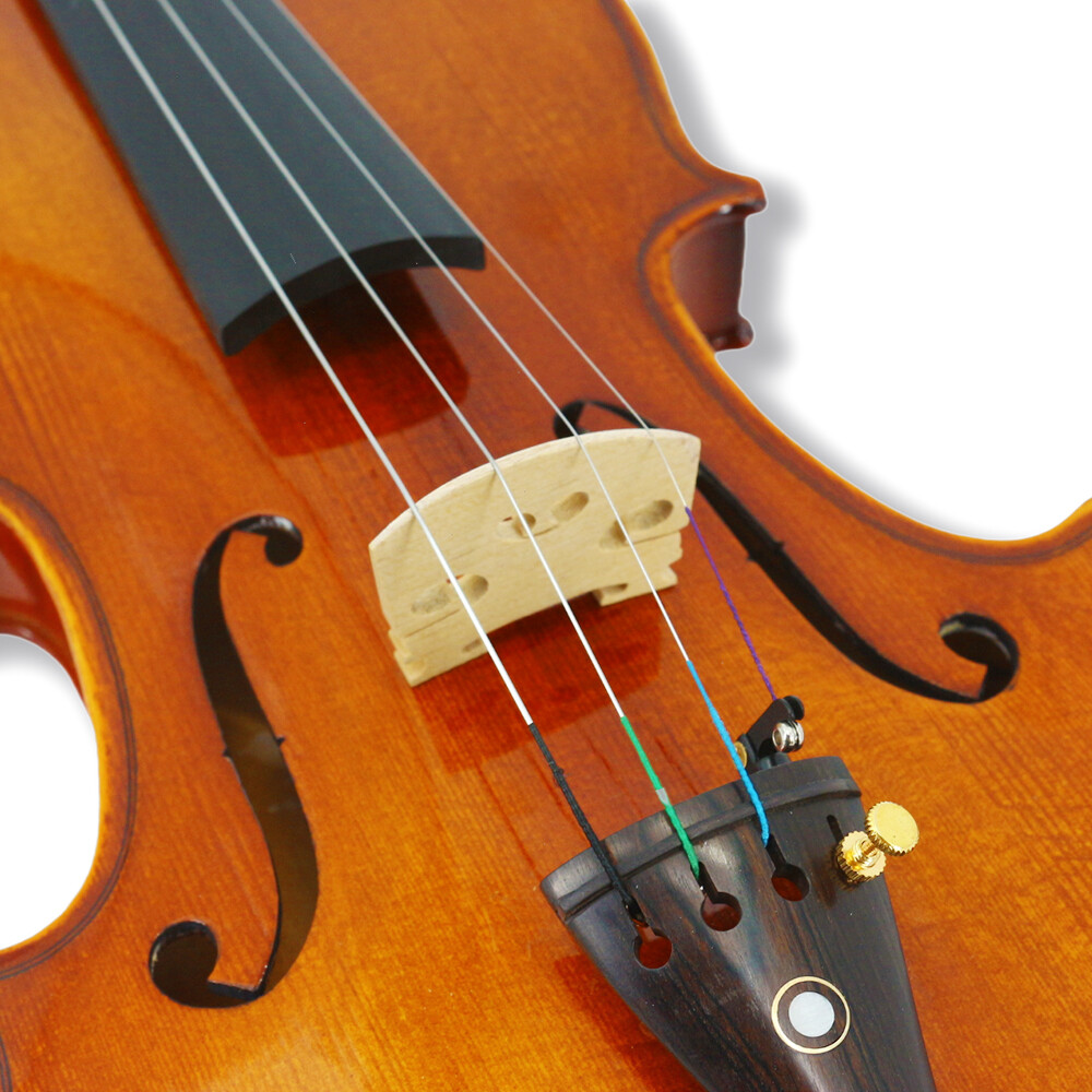 4/4 Full Size Advance 4 String Violin Kit Ebony Fittings For Beginner Handmade