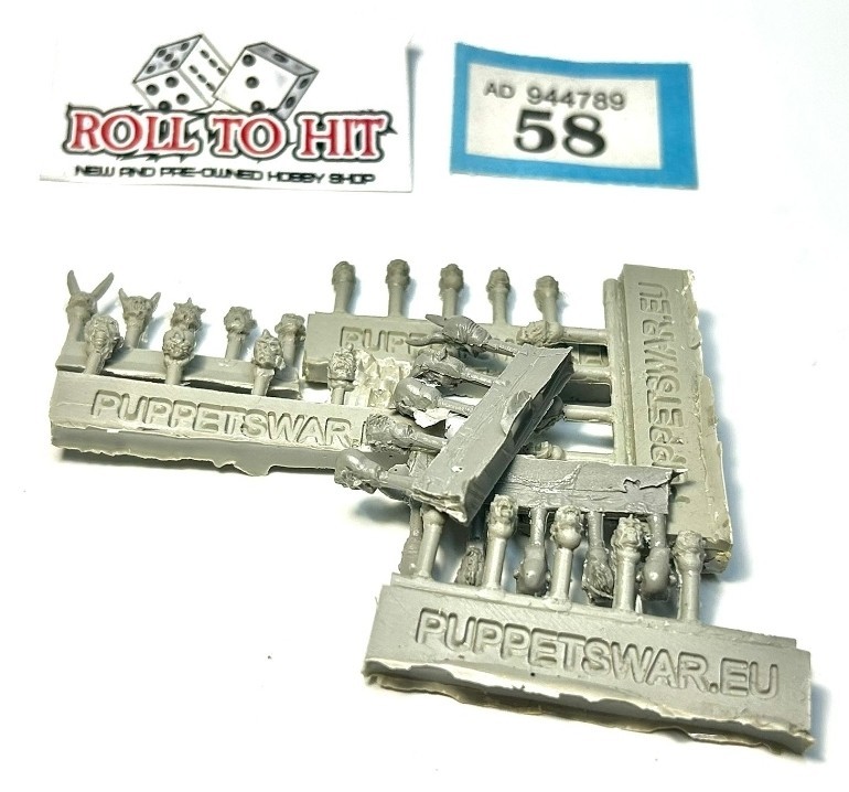 Puppets war Daemonic Heads Bits Packs Resin Cast Conversion Pieces