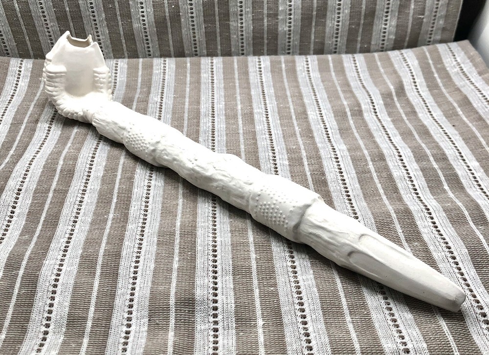Native American Indian Claw Eagle Pipe Ceramic Bisque Ready to Paint