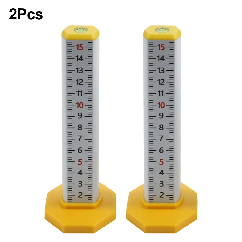 2Pcs Magnetic Base Height Ruler for Precision For Carpentry and Renovation
