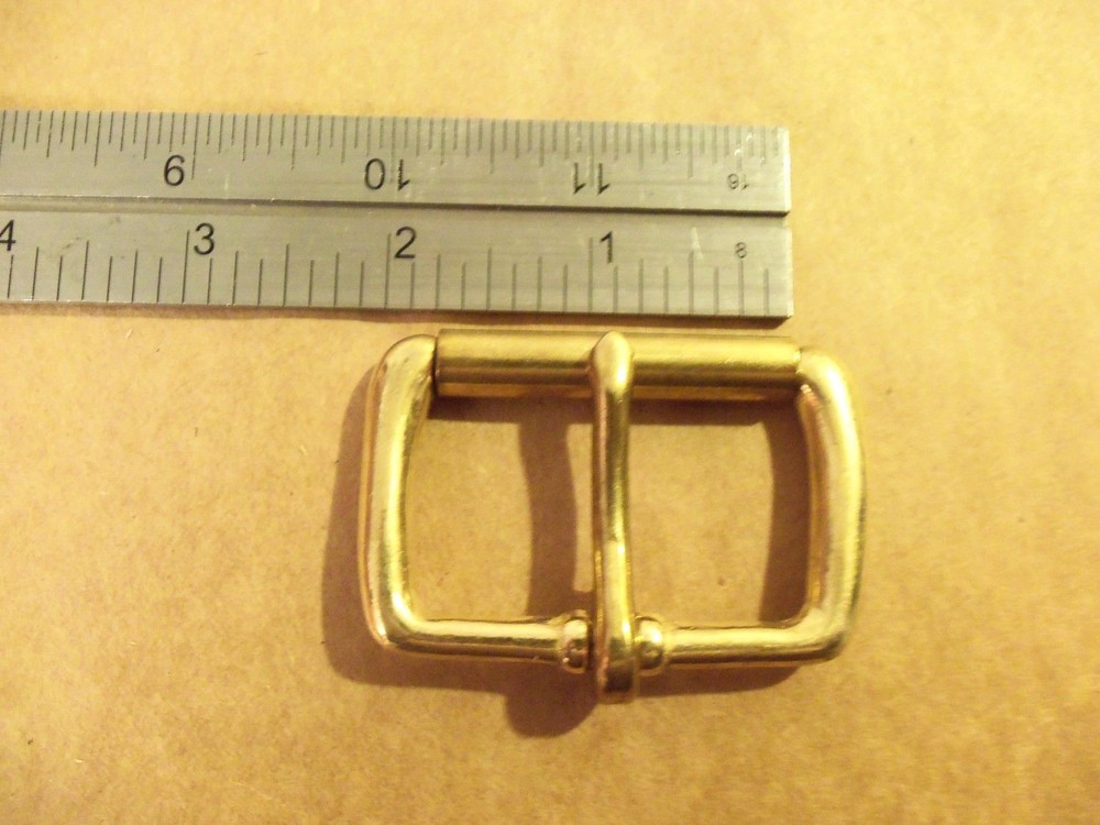 1 3/4" Solid Brass End Bar Roller Buckles (Pack Of 4)