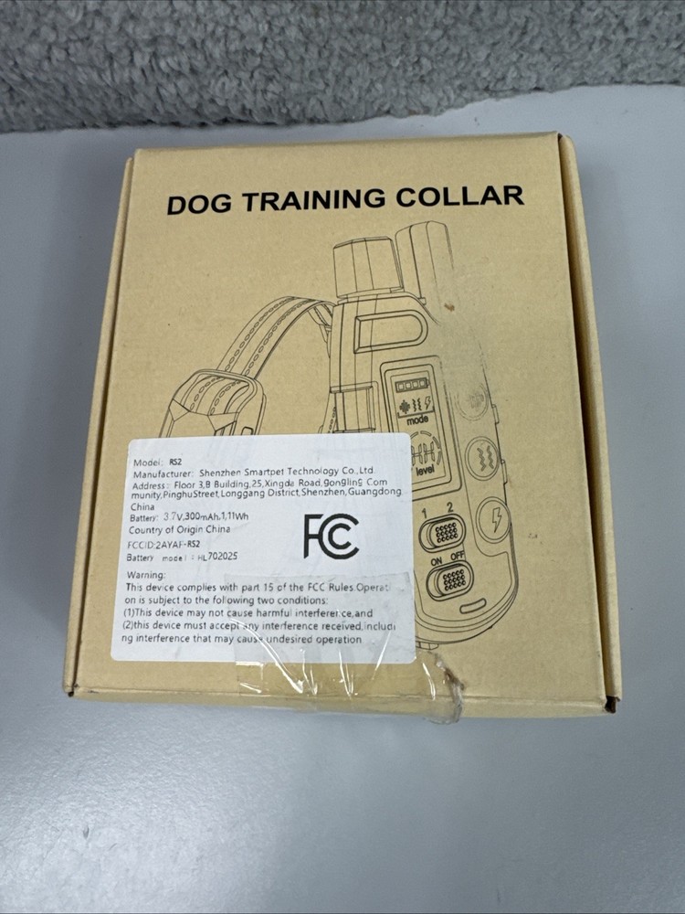 Dog Training Collar With Remote Transmitter By Shenzhen Open Box/ Unused