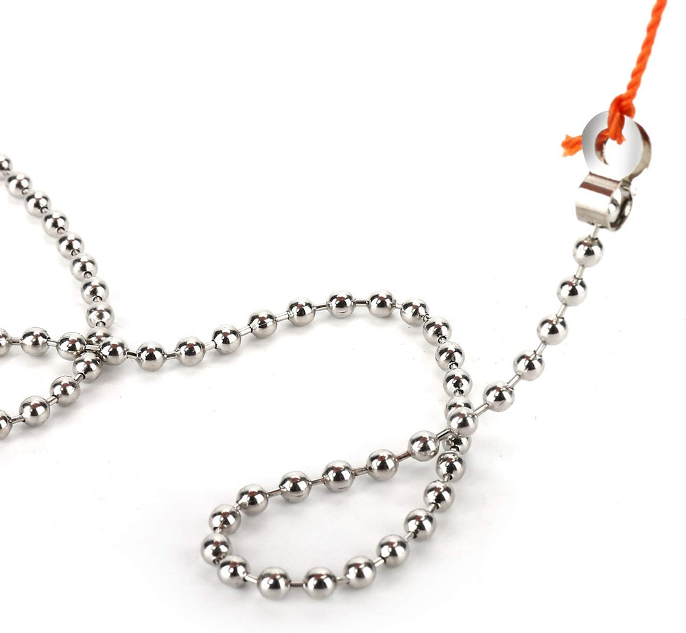 200 Inch Ceiling Fan Pull Chain, (Upgrade Rust Proof) 3.2Mm Beaded Pull Chains E